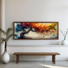 Wallity FAH153-150 Pintura Decorativa Multicolor 150x50 cm